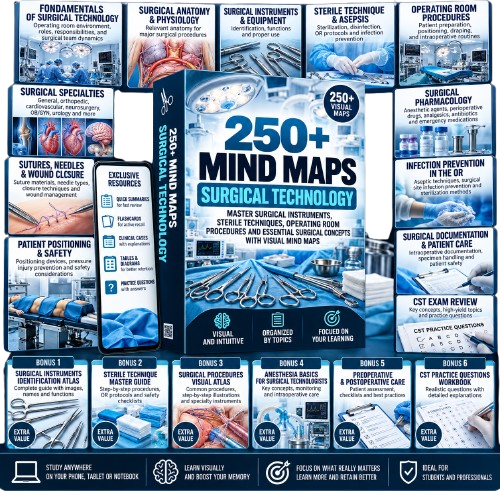 250+ Surgical Technology Mind Maps Pack