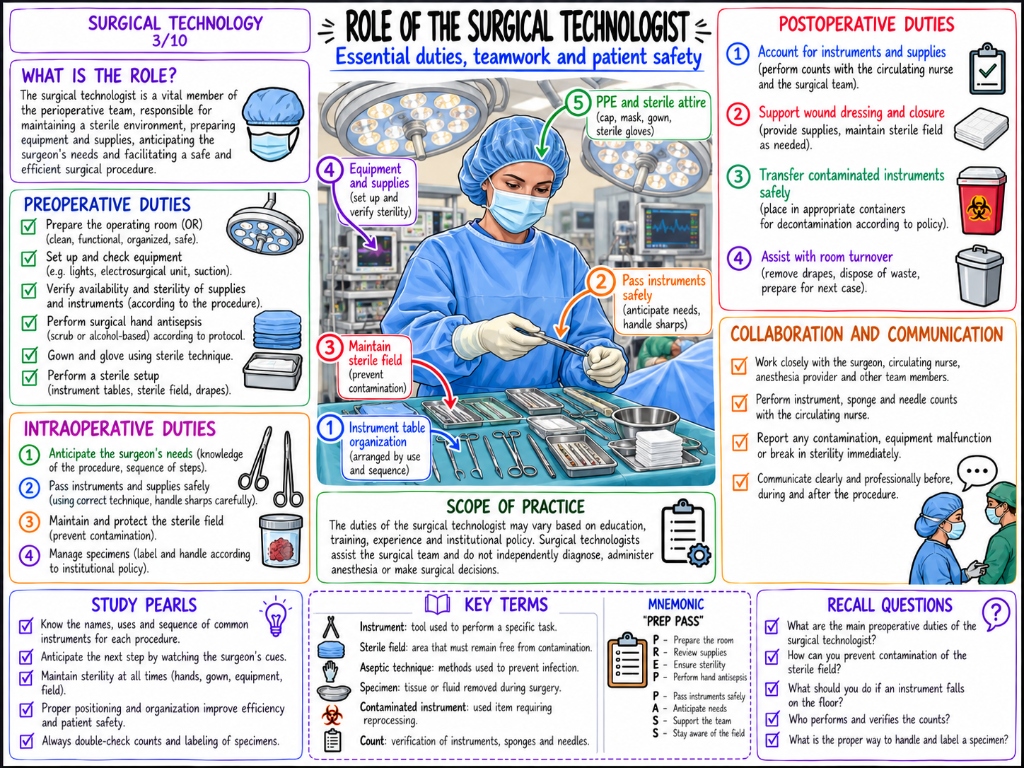 Role of the Surgical Technologist — Essential Duties & Teamwork (3/10)