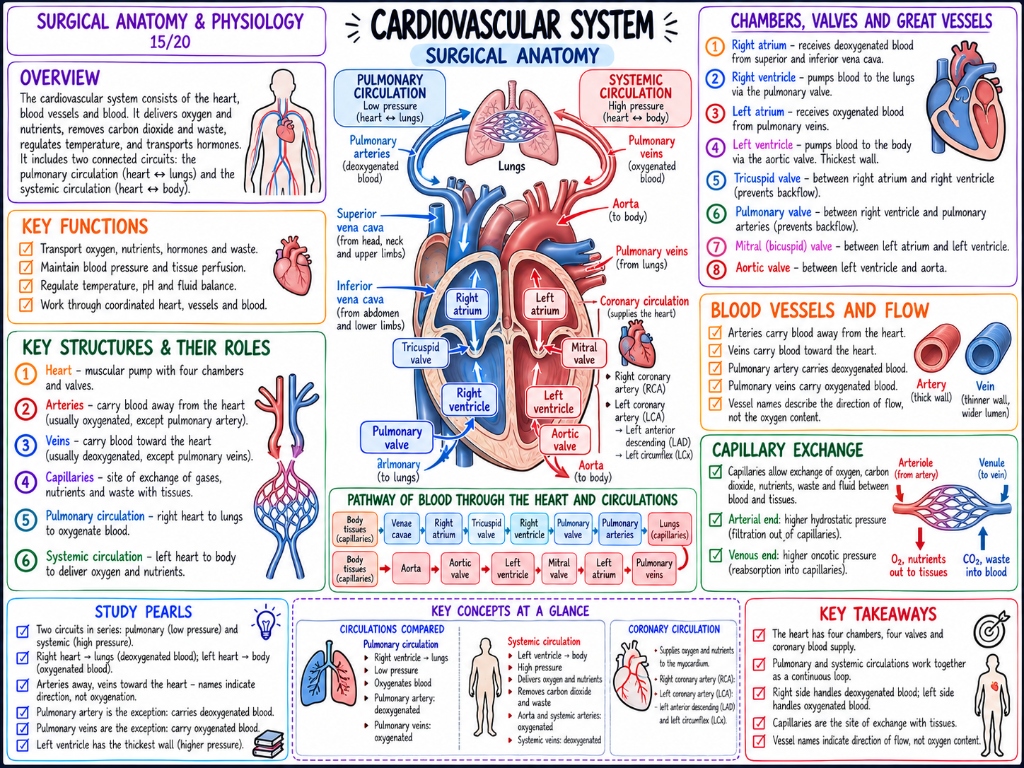 Cardiovascular System — Surgical Anatomy (15/20)