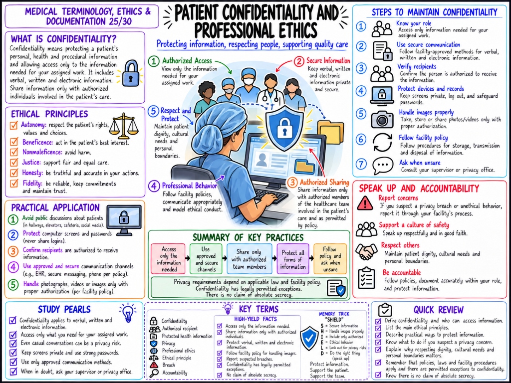 Patient Confidentiality and Professional Ethics (25/30)