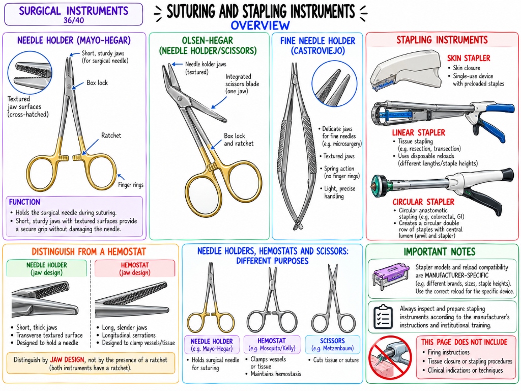 Suturing and Stapling Instruments Overview (36/40)