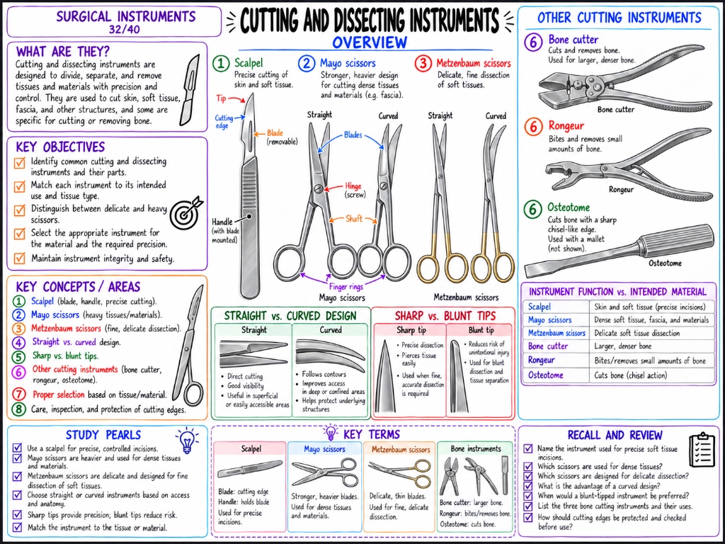 Cutting and Dissecting Instruments Overview (32/40)