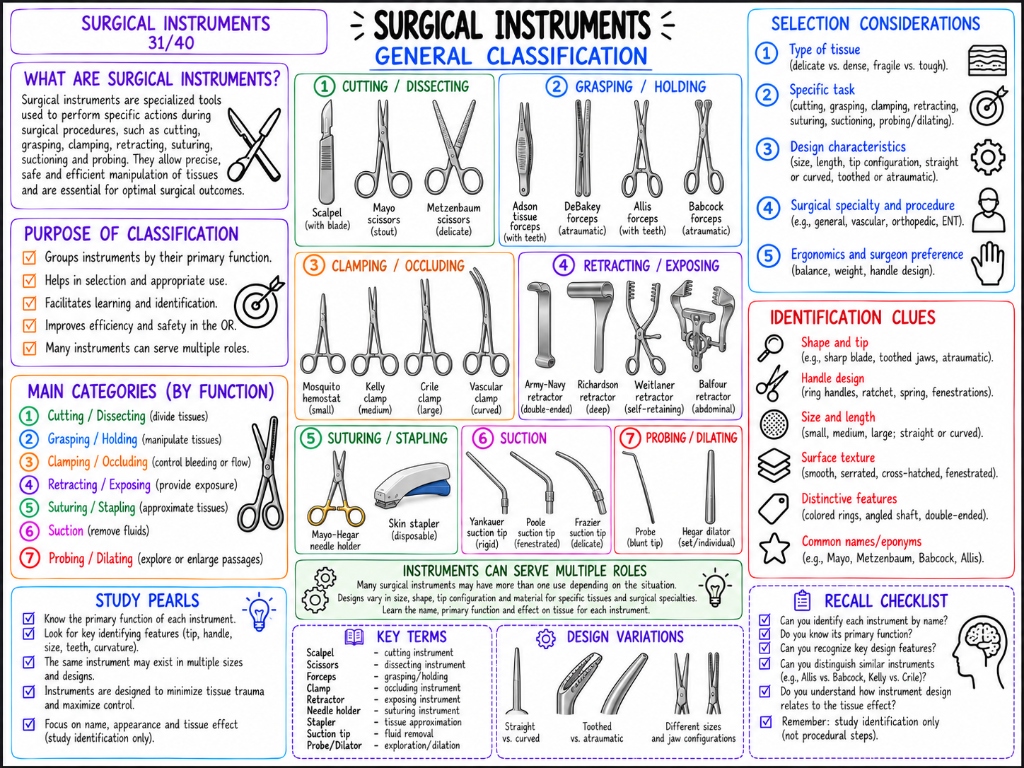 Surgical Instruments — General Classification (31/40)